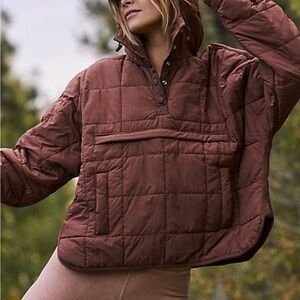 FP Movement by Free People Quilted Brown Puffer Jacket